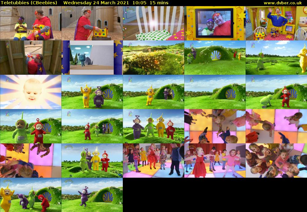Teletubbies (CBeebies) Wednesday 24 March 2021 10:05 - 10:20