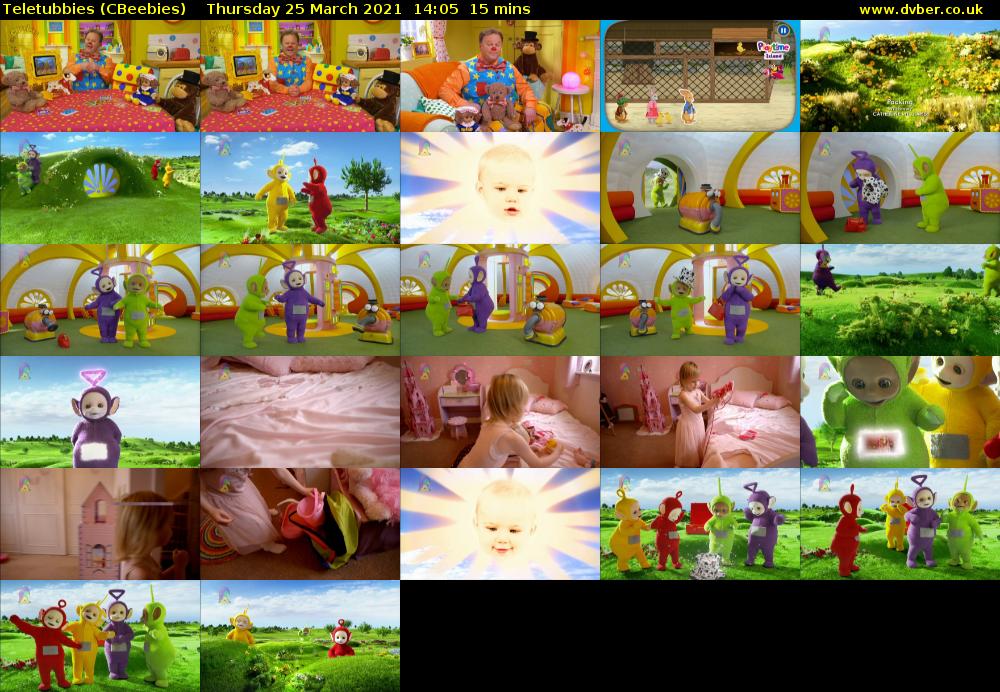 Teletubbies (CBeebies) Thursday 25 March 2021 14:05 - 14:20