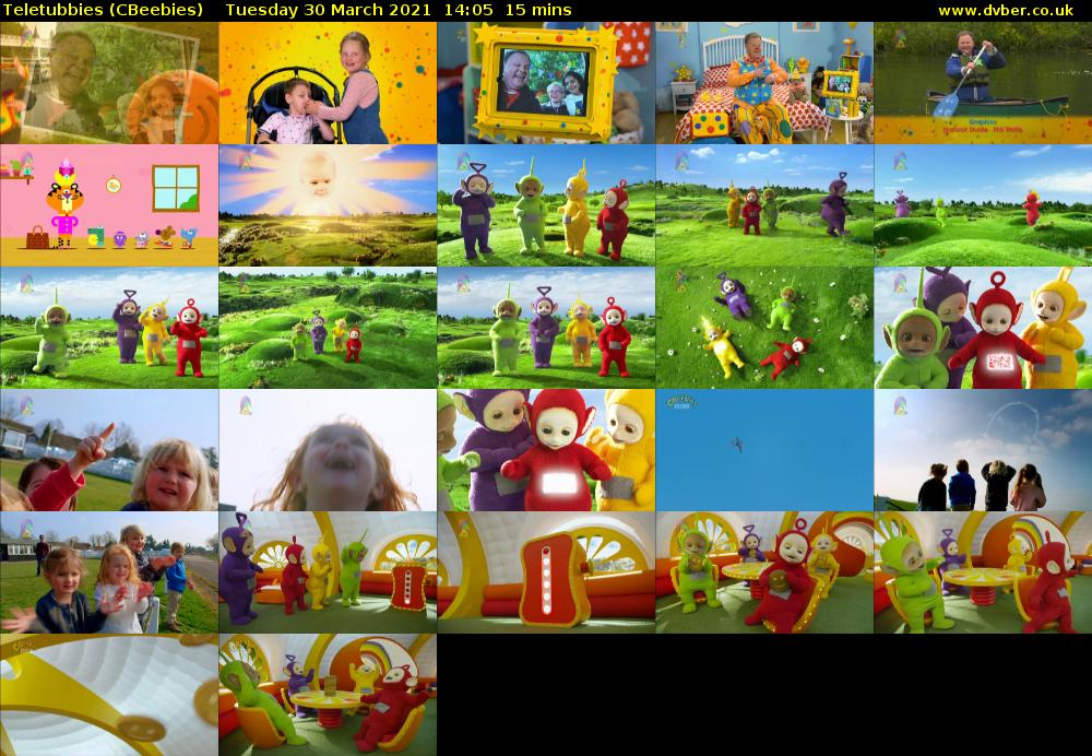 Teletubbies (CBeebies) Tuesday 30 March 2021 14:05 - 14:20