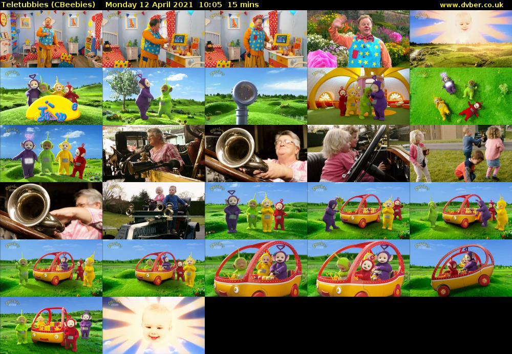 Teletubbies (CBeebies) Monday 12 April 2021 10:05 - 10:20