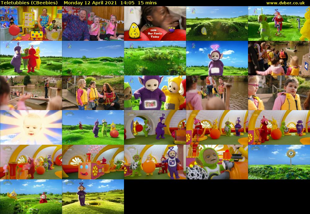 Teletubbies (CBeebies) Monday 12 April 2021 14:05 - 14:20