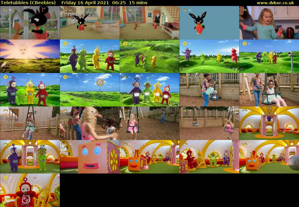 Teletubbies (CBeebies) Friday 16 April 2021 06:25 - 06:40