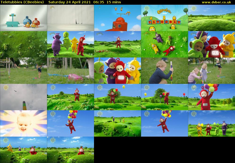Teletubbies (CBeebies) Saturday 24 April 2021 06:35 - 06:50