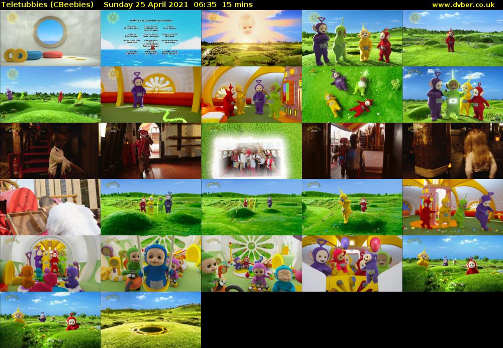 Teletubbies (CBeebies) Sunday 25 April 2021 06:35 - 06:50