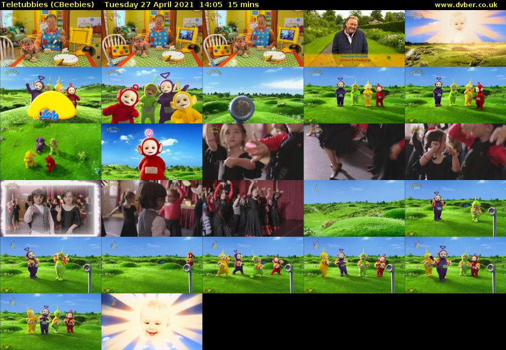 Teletubbies (CBeebies) Tuesday 27 April 2021 14:05 - 14:20
