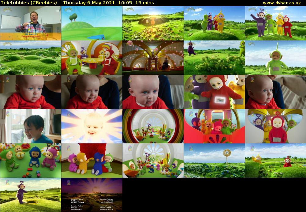 Teletubbies (CBeebies) Thursday 6 May 2021 10:05 - 10:20