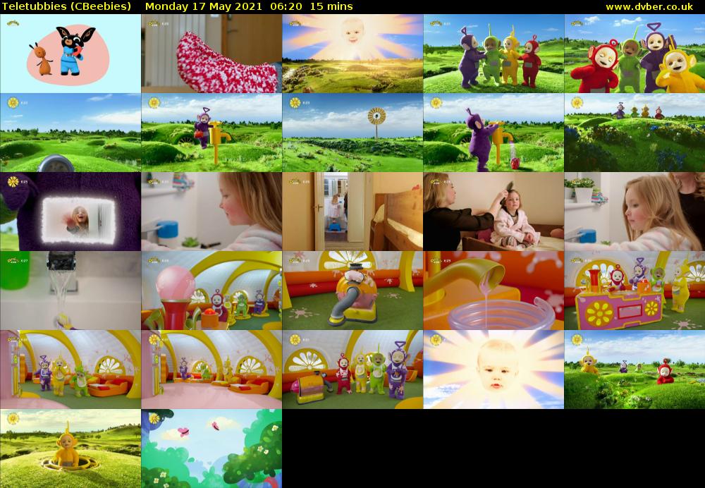 Teletubbies (CBeebies) Monday 17 May 2021 06:20 - 06:35