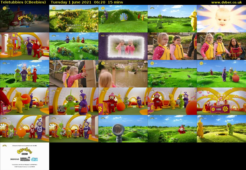 Teletubbies (CBeebies) Tuesday 1 June 2021 06:20 - 06:35