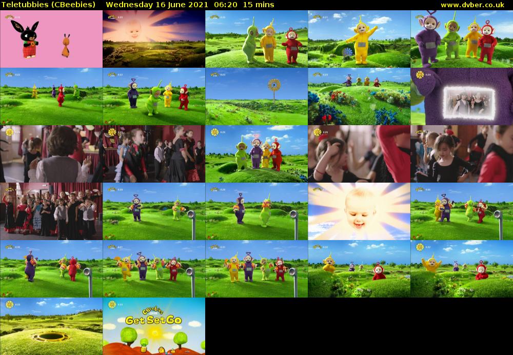 Teletubbies (CBeebies) Wednesday 16 June 2021 06:20 - 06:35