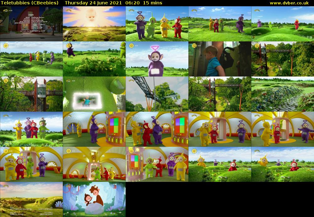 Teletubbies (CBeebies) Thursday 24 June 2021 06:20 - 06:35