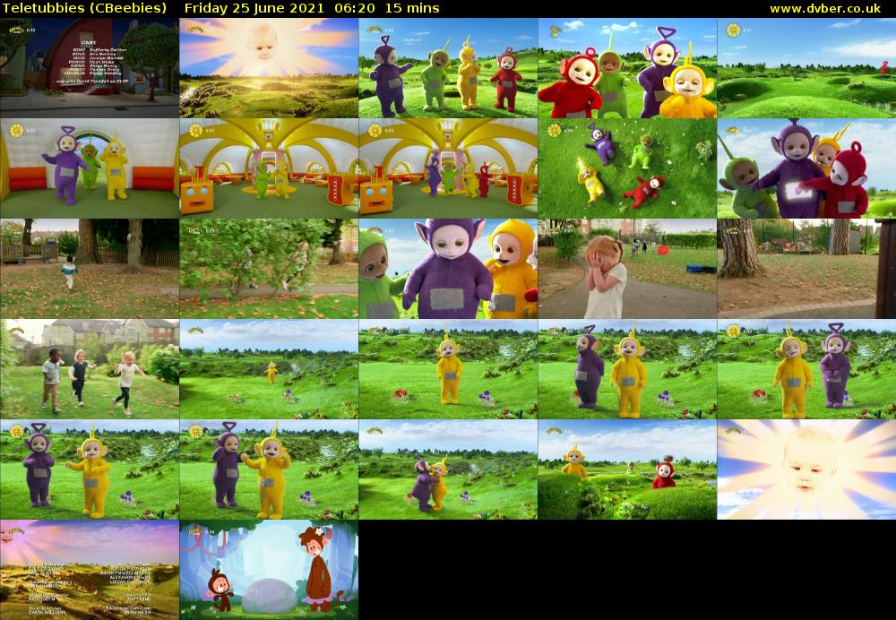 Teletubbies (CBeebies) Friday 25 June 2021 06:20 - 06:35