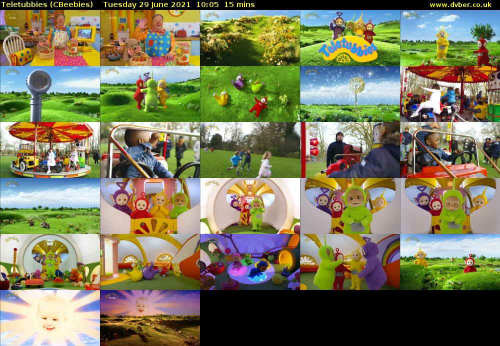 Teletubbies (CBeebies) Tuesday 29 June 2021 10:05 - 10:20