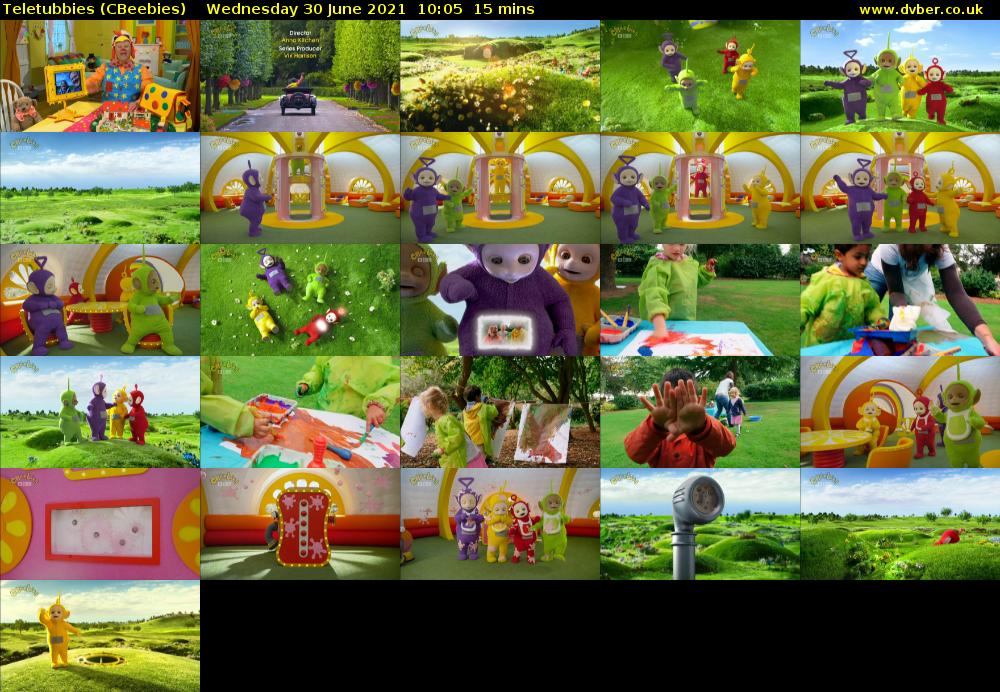 Teletubbies (CBeebies) Wednesday 30 June 2021 10:05 - 10:20