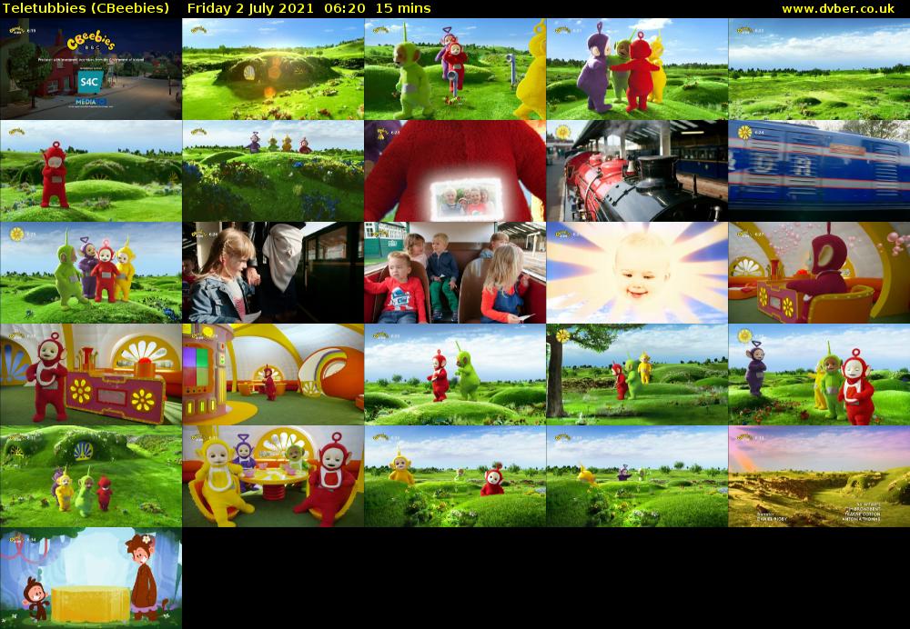 Teletubbies (CBeebies) Friday 2 July 2021 06:20 - 06:35