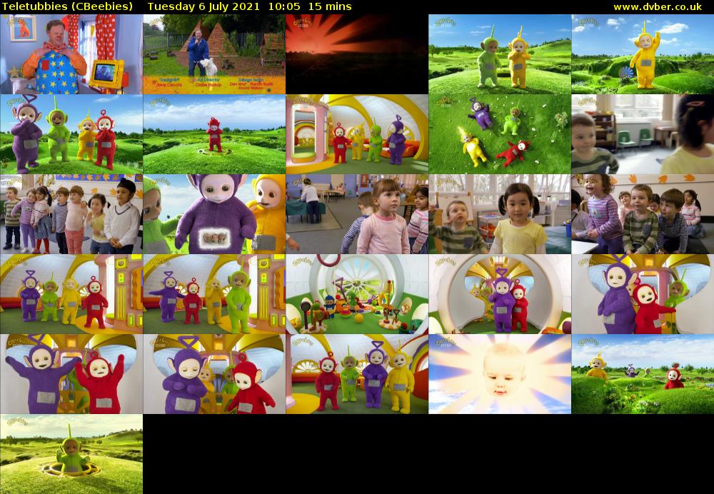 Teletubbies (CBeebies) Tuesday 6 July 2021 10:05 - 10:20