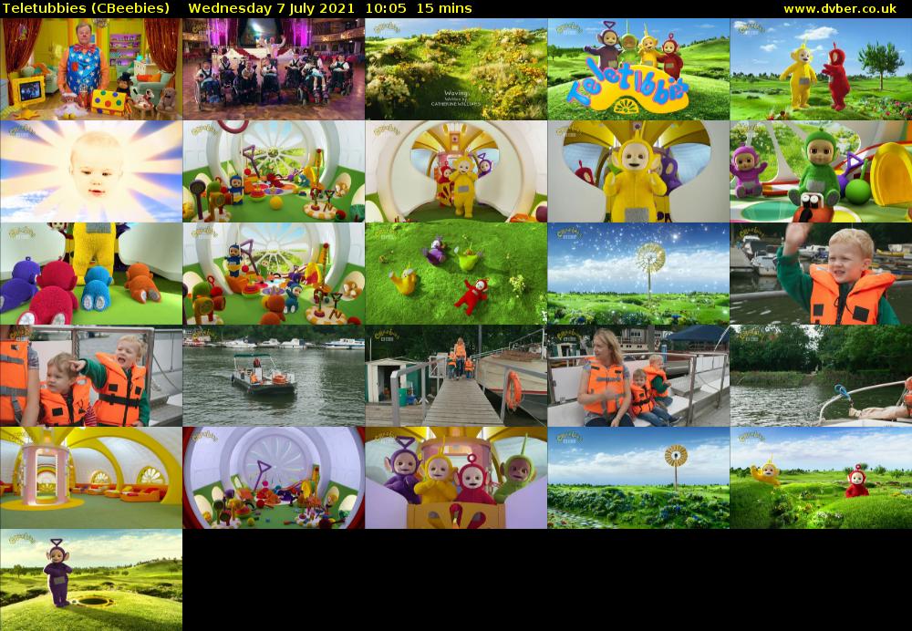 Teletubbies (CBeebies) Wednesday 7 July 2021 10:05 - 10:20