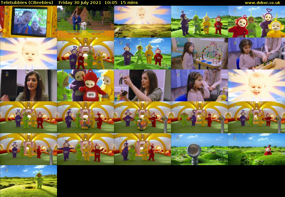 Teletubbies (CBeebies) Friday 30 July 2021 10:05 - 10:20