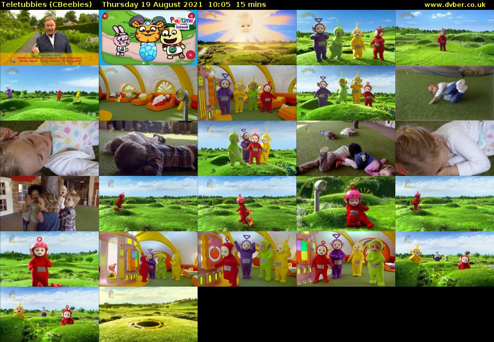 Teletubbies (CBeebies) Thursday 19 August 2021 10:05 - 10:20