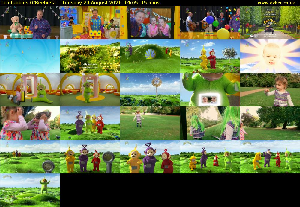 Teletubbies (CBeebies) Tuesday 24 August 2021 14:05 - 14:20