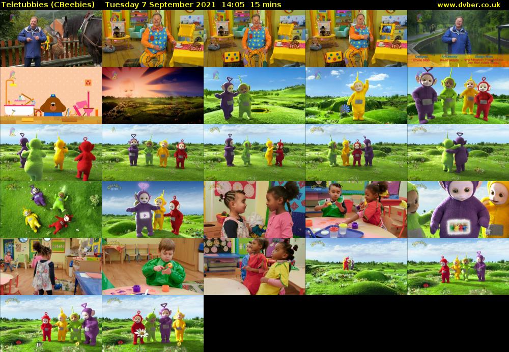 Teletubbies (CBeebies) Tuesday 7 September 2021 14:05 - 14:20
