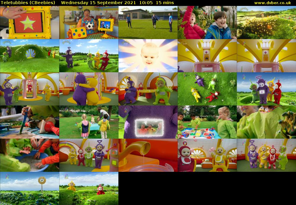 Teletubbies (CBeebies) Wednesday 15 September 2021 10:05 - 10:20