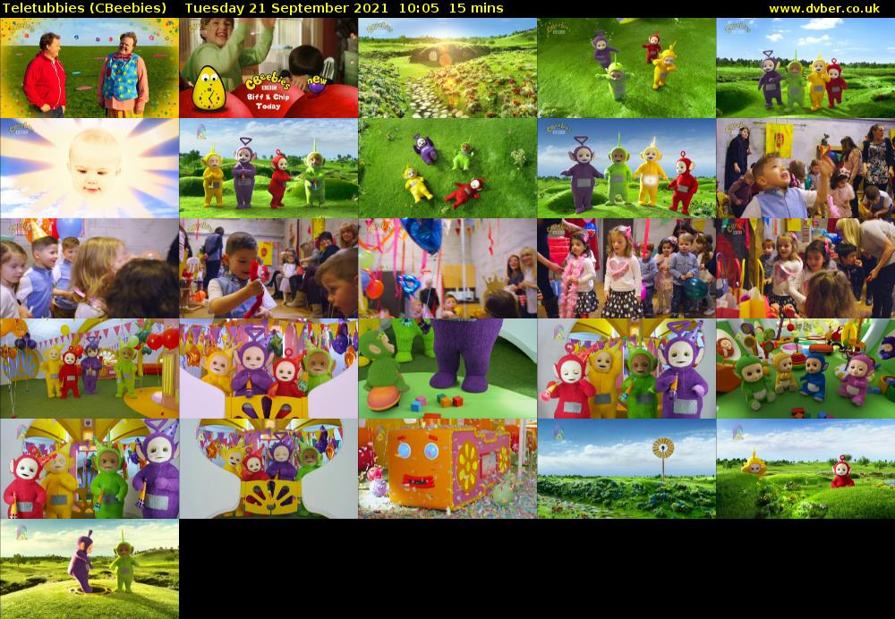 Teletubbies (CBeebies) Tuesday 21 September 2021 10:05 - 10:20