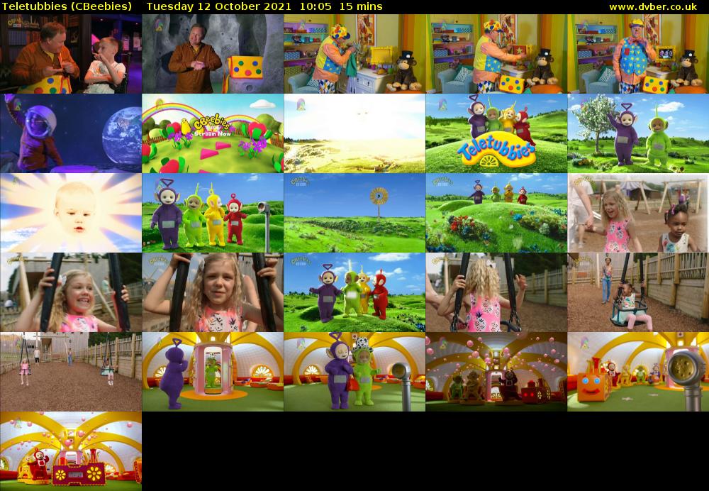 Teletubbies (CBeebies) Tuesday 12 October 2021 10:05 - 10:20