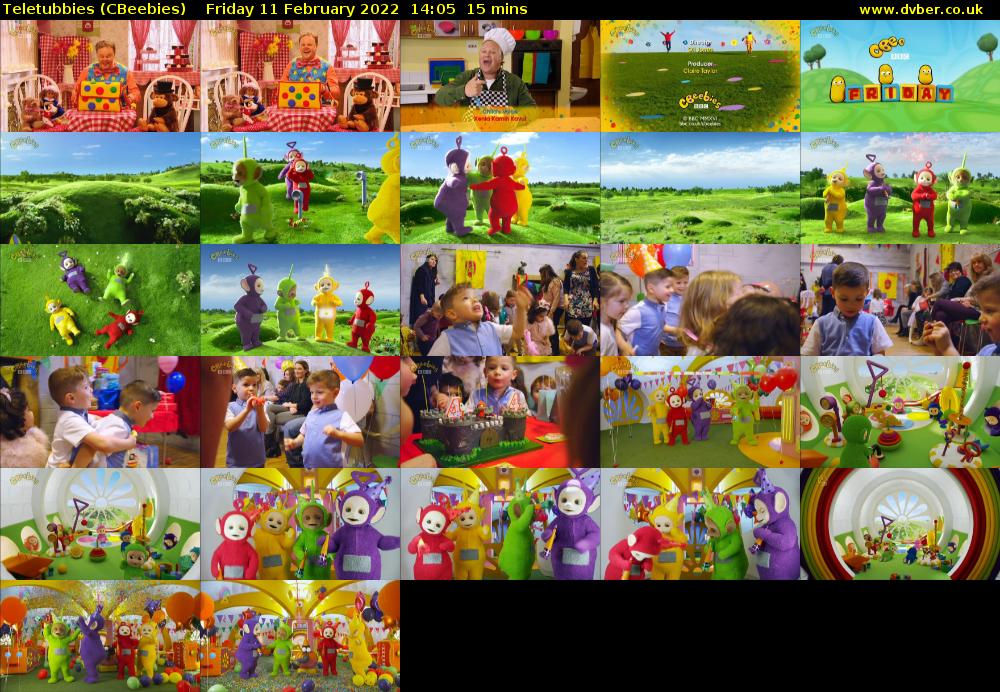 Teletubbies (CBeebies) Friday 11 February 2022 14:05 - 14:20