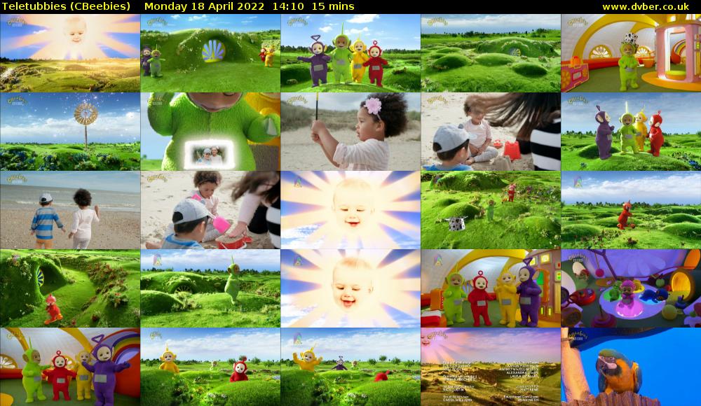 Teletubbies (CBeebies) Monday 18 April 2022 14:10 - 14:25