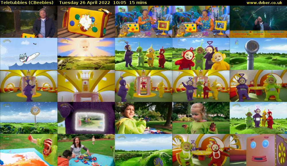 Teletubbies (CBeebies) Tuesday 26 April 2022 10:05 - 10:20