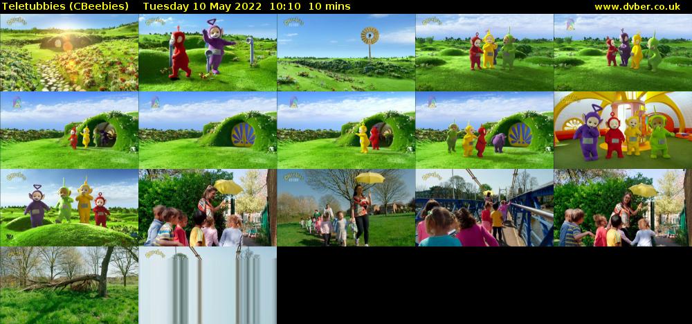 Teletubbies (CBeebies) Tuesday 10 May 2022 10:10 - 10:20