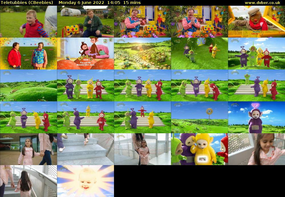 Teletubbies (CBeebies) Monday 6 June 2022 14:05 - 14:20