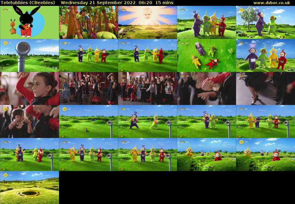 Teletubbies (CBeebies) Wednesday 21 September 2022 06:20 - 06:35