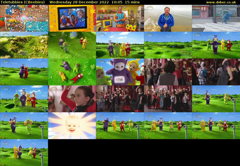 Teletubbies (CBeebies) Wednesday 28 December 2022 10:05 - 10:20