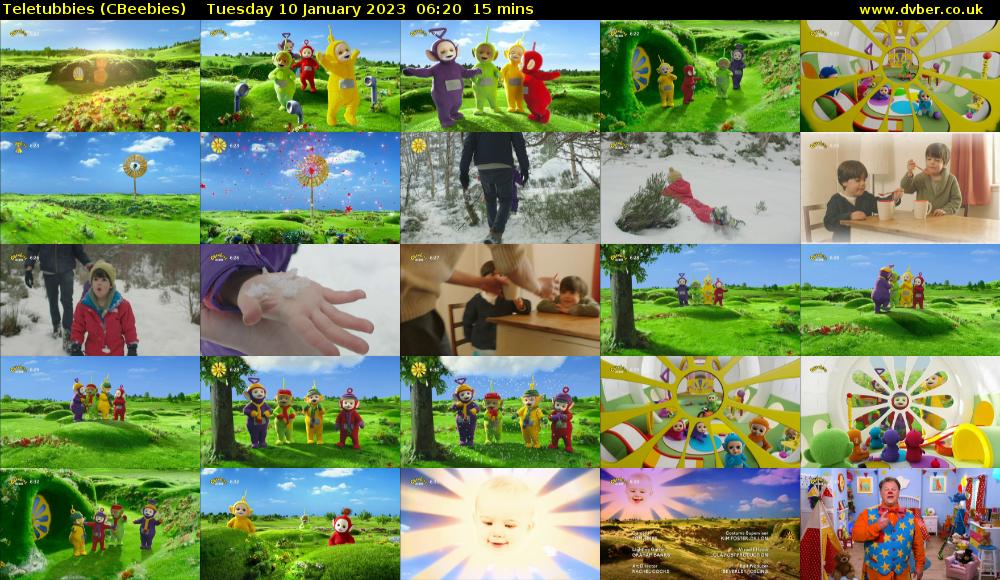 Teletubbies (CBeebies) Tuesday 10 January 2023 06:20 - 06:35