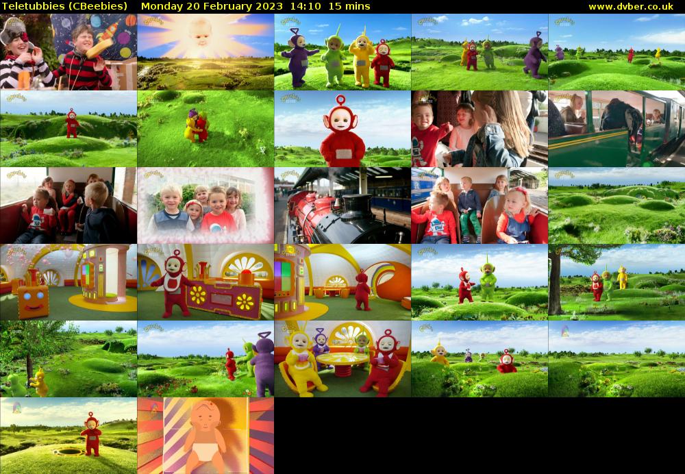 Teletubbies (CBeebies) Monday 20 February 2023 14:10 - 14:25