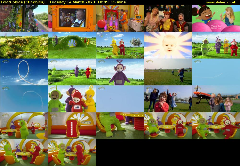 Teletubbies (CBeebies) Tuesday 14 March 2023 10:05 - 10:20