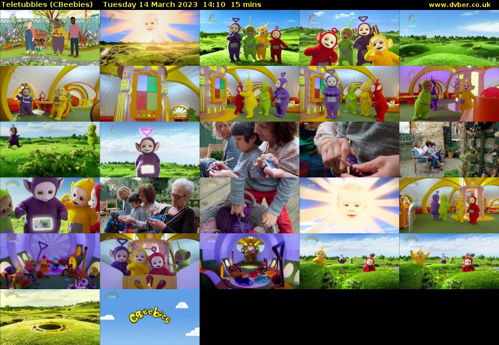 Teletubbies (CBeebies) Tuesday 14 March 2023 14:10 - 14:25