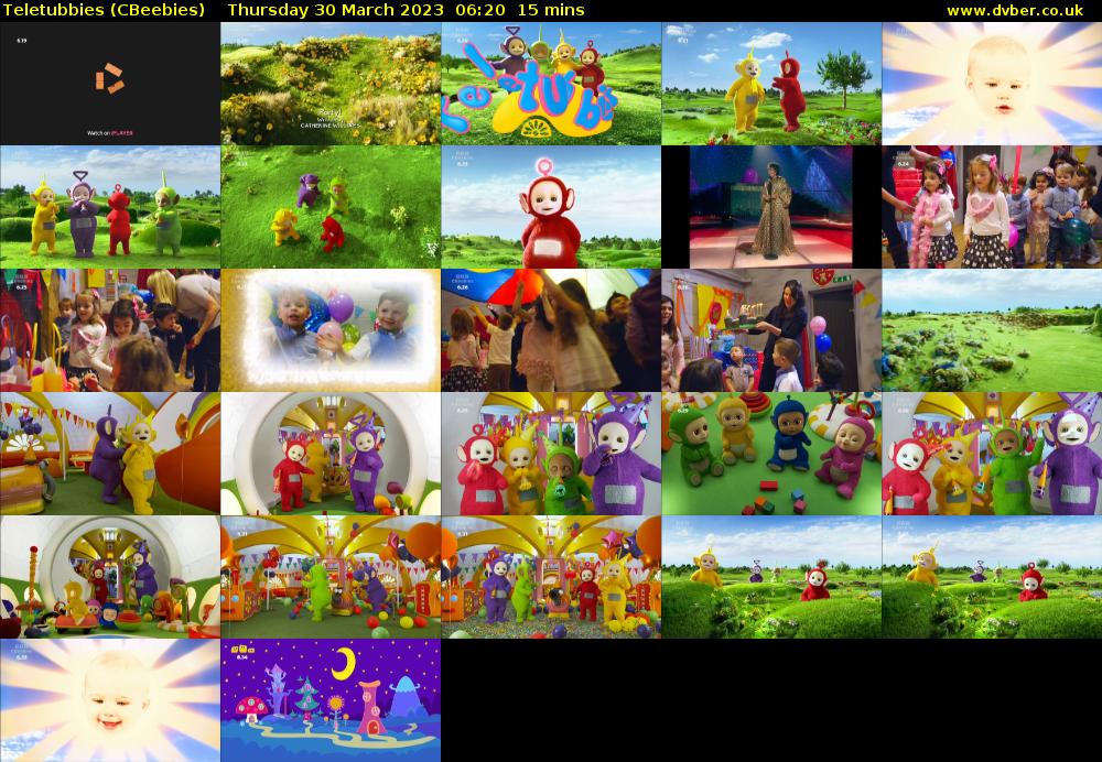 Teletubbies (CBeebies) Thursday 30 March 2023 06:20 - 06:35