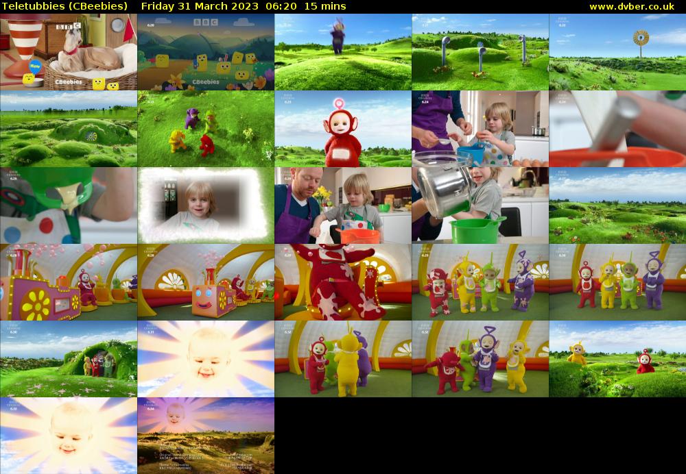 Teletubbies (CBeebies) Friday 31 March 2023 06:20 - 06:35