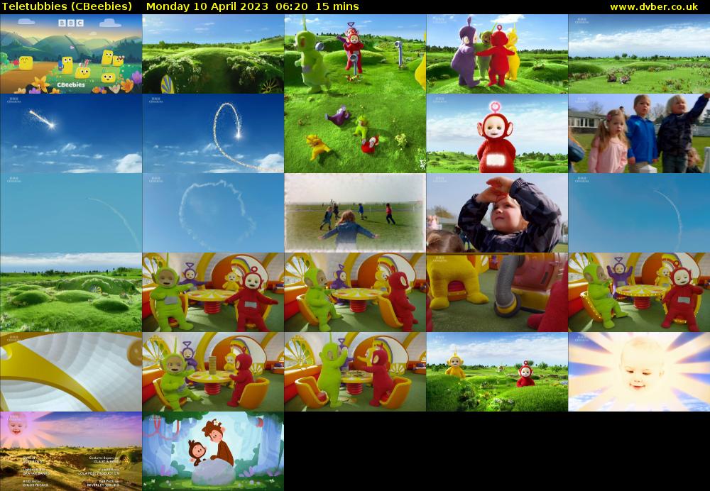 Teletubbies (CBeebies) Monday 10 April 2023 06:20 - 06:35