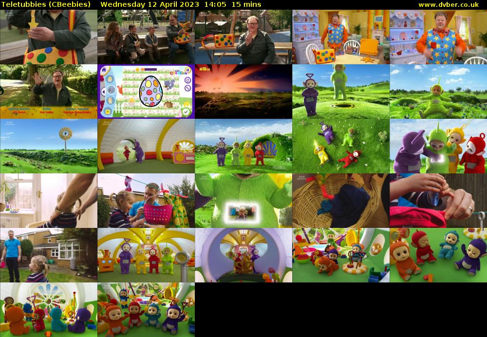 Teletubbies (CBeebies) Wednesday 12 April 2023 14:05 - 14:20