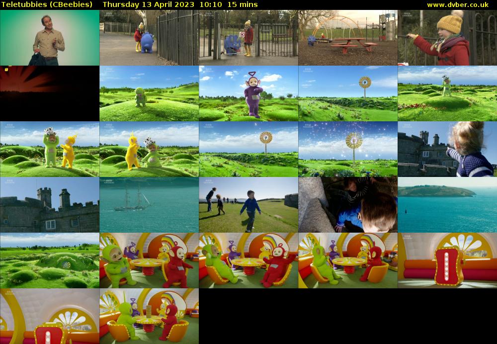 Teletubbies (CBeebies) Thursday 13 April 2023 10:10 - 10:25