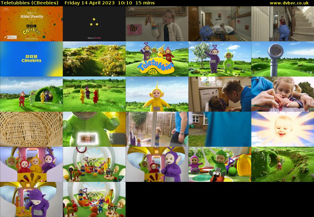 Teletubbies (CBeebies) Friday 14 April 2023 10:10 - 10:25