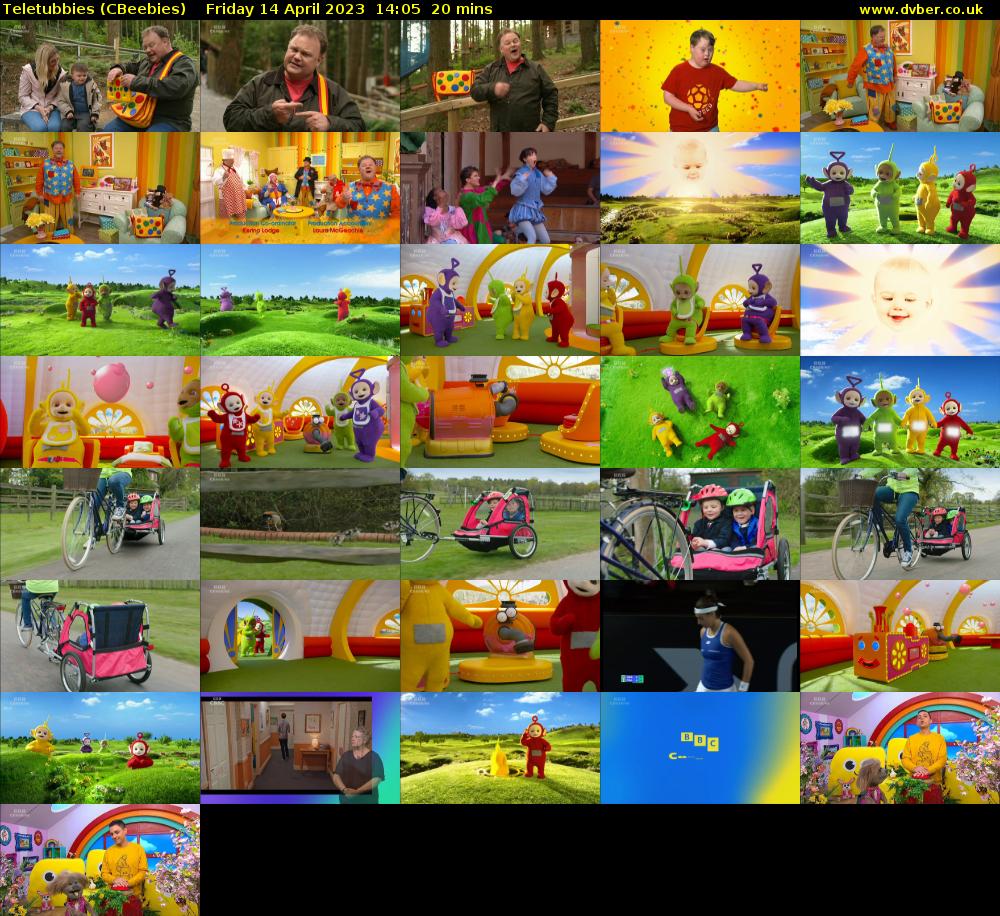 Teletubbies (CBeebies) Friday 14 April 2023 14:05 - 14:25