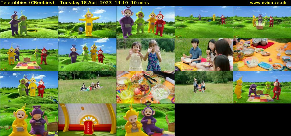 Teletubbies (CBeebies) Tuesday 18 April 2023 14:10 - 14:20