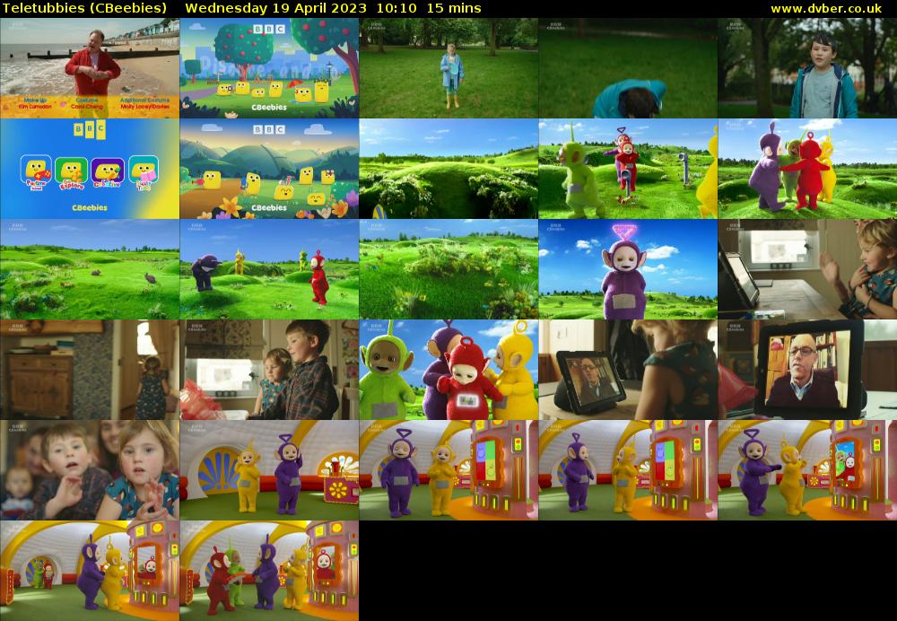 Teletubbies (CBeebies) Wednesday 19 April 2023 10:10 - 10:25