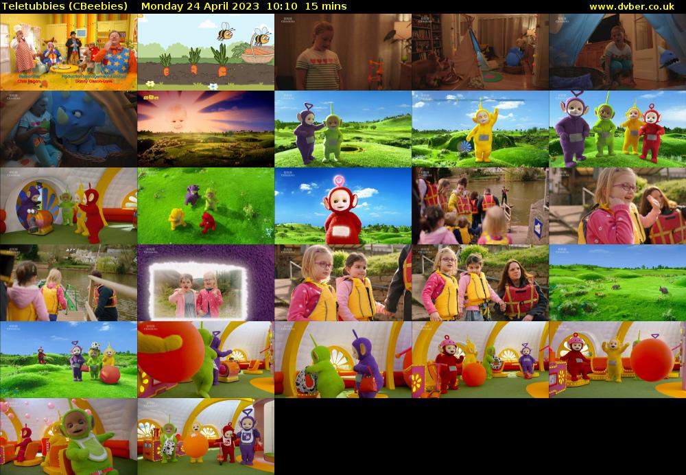 Teletubbies (CBeebies) Monday 24 April 2023 10:10 - 10:25