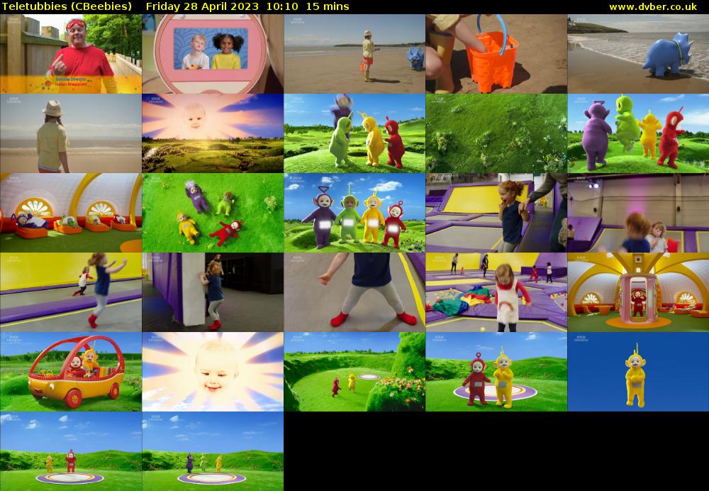 Teletubbies (CBeebies) Friday 28 April 2023 10:10 - 10:25