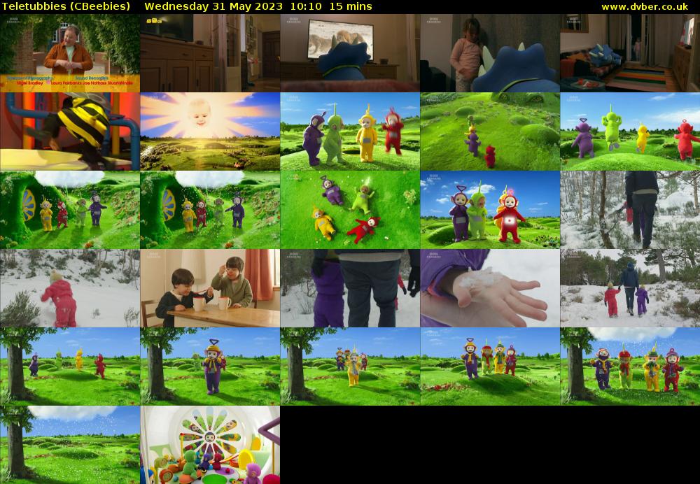 Teletubbies (CBeebies) Wednesday 31 May 2023 10:10 - 10:25